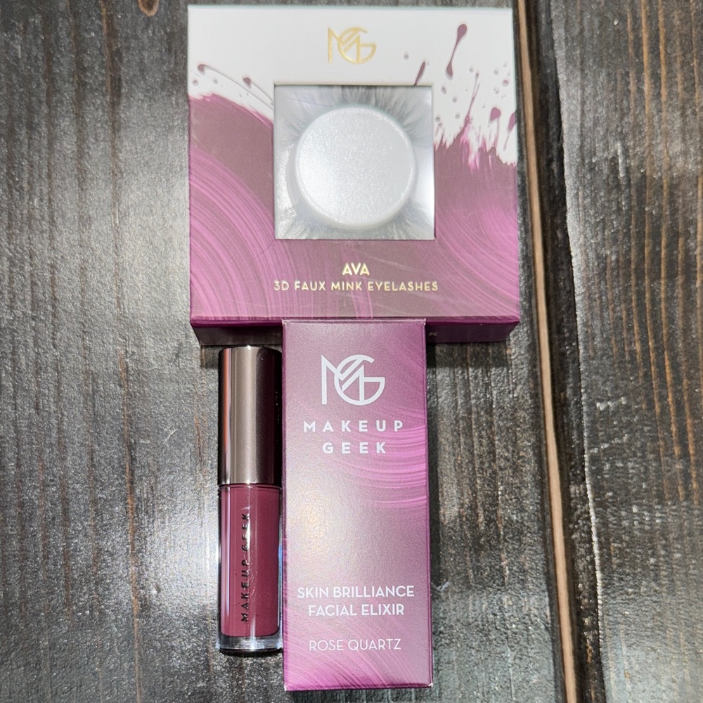 Makeup Geek Ava Lashes and Rose Quartz Elixir Set